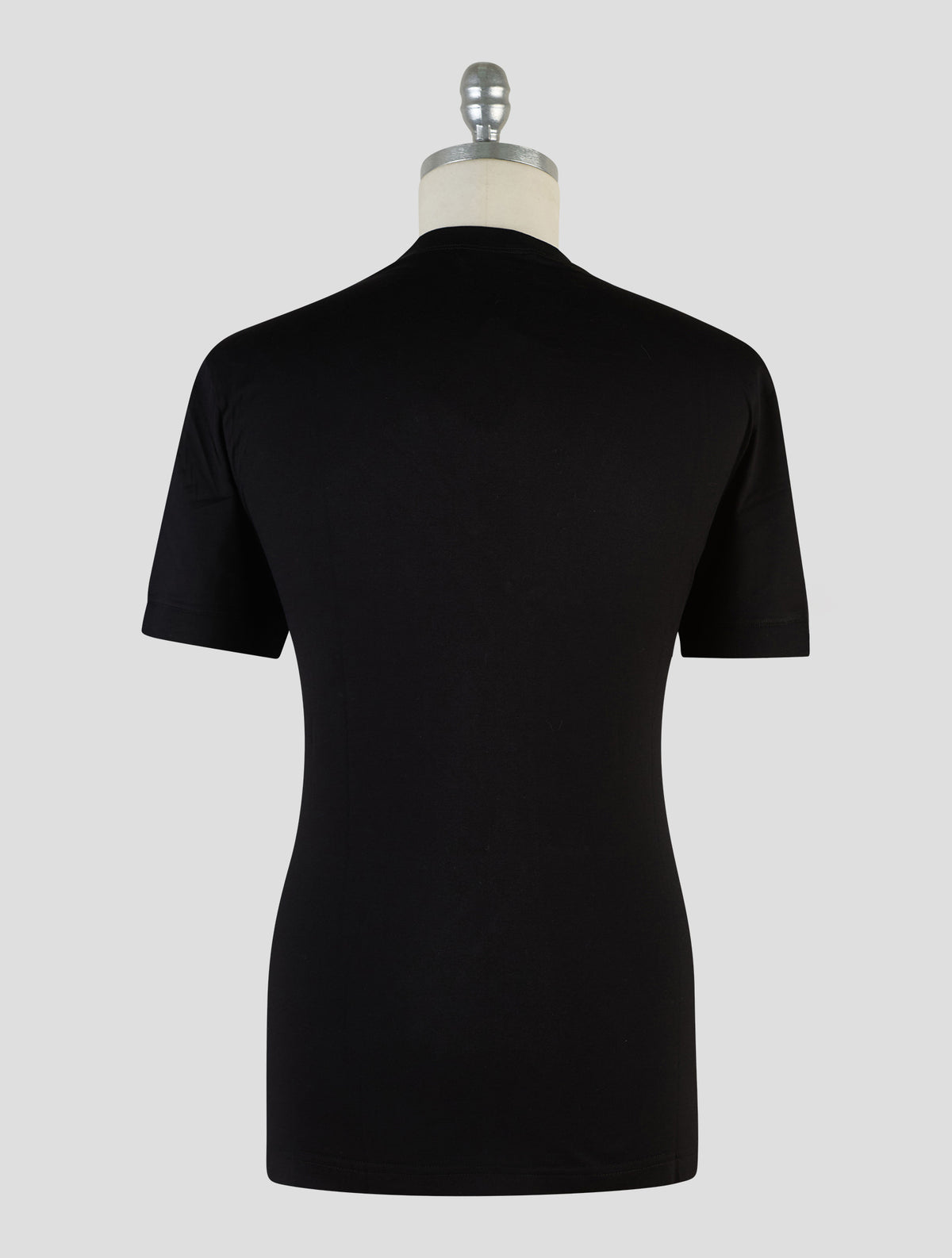 Kiton Knt Black Cotton T-Shirt