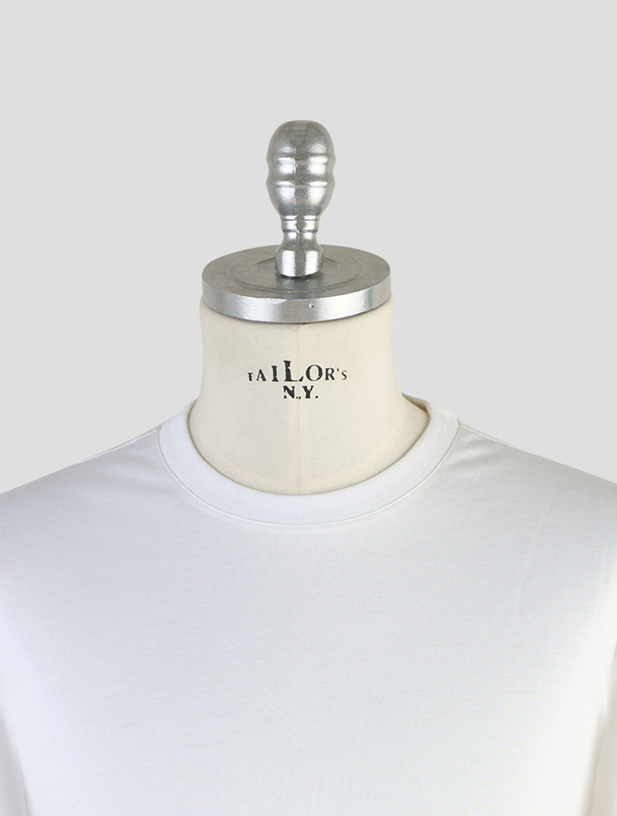 Kiton Knt White Cotton T-Shirt