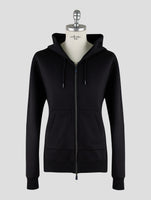 Kiton Knt Black Viscose Ea Sweater Full Zip