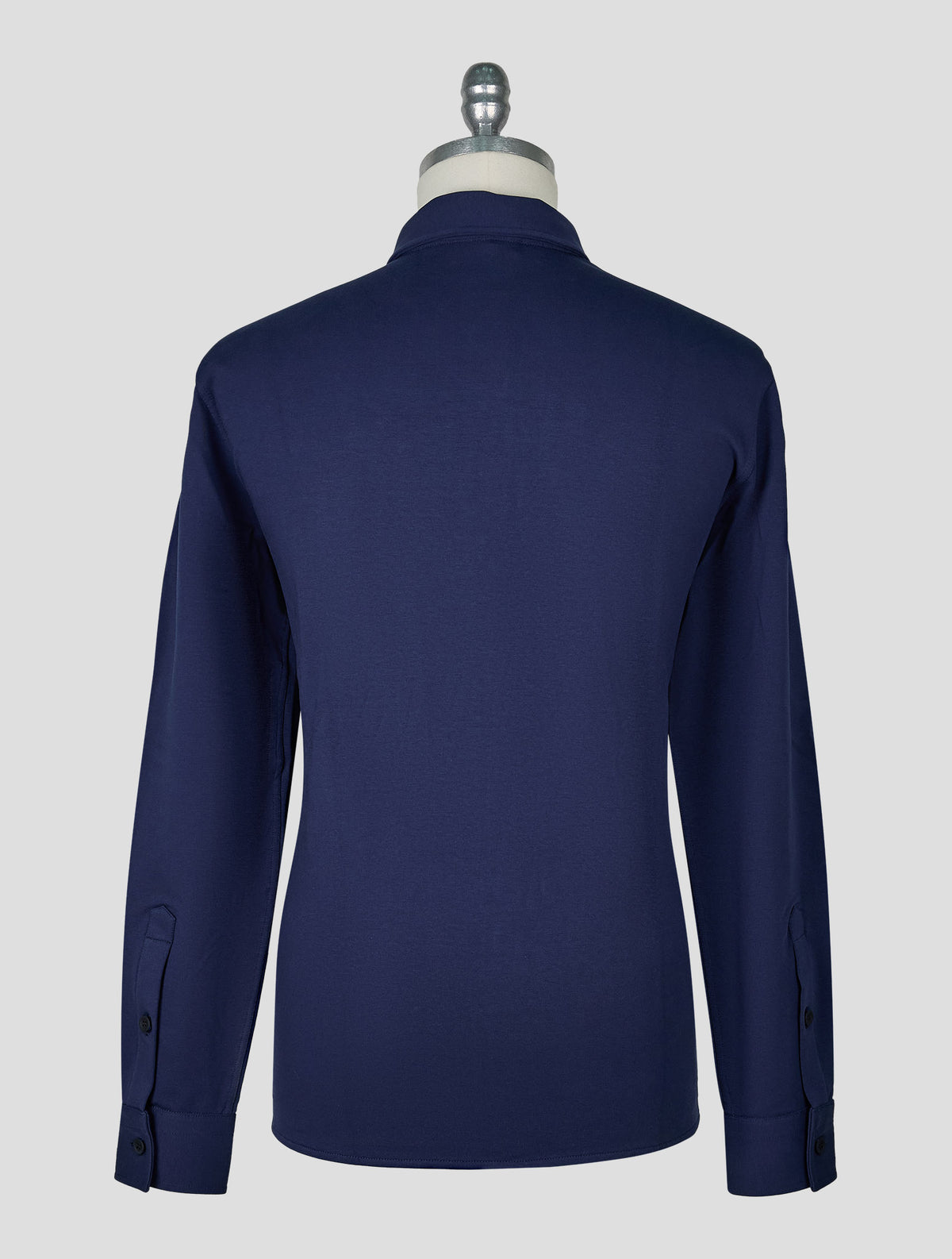 Kiton Knt Blue Navy Cotton Ea Shirt