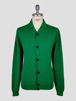 Kiton Knt Green Cotton Cardigan