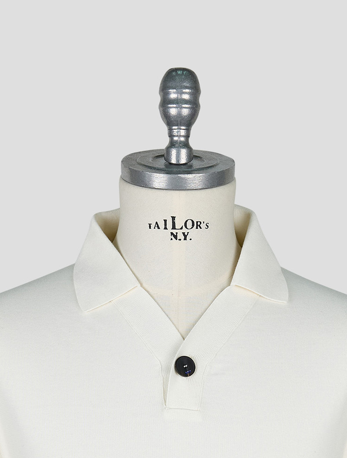 Kiton Knt White Cotton Polo