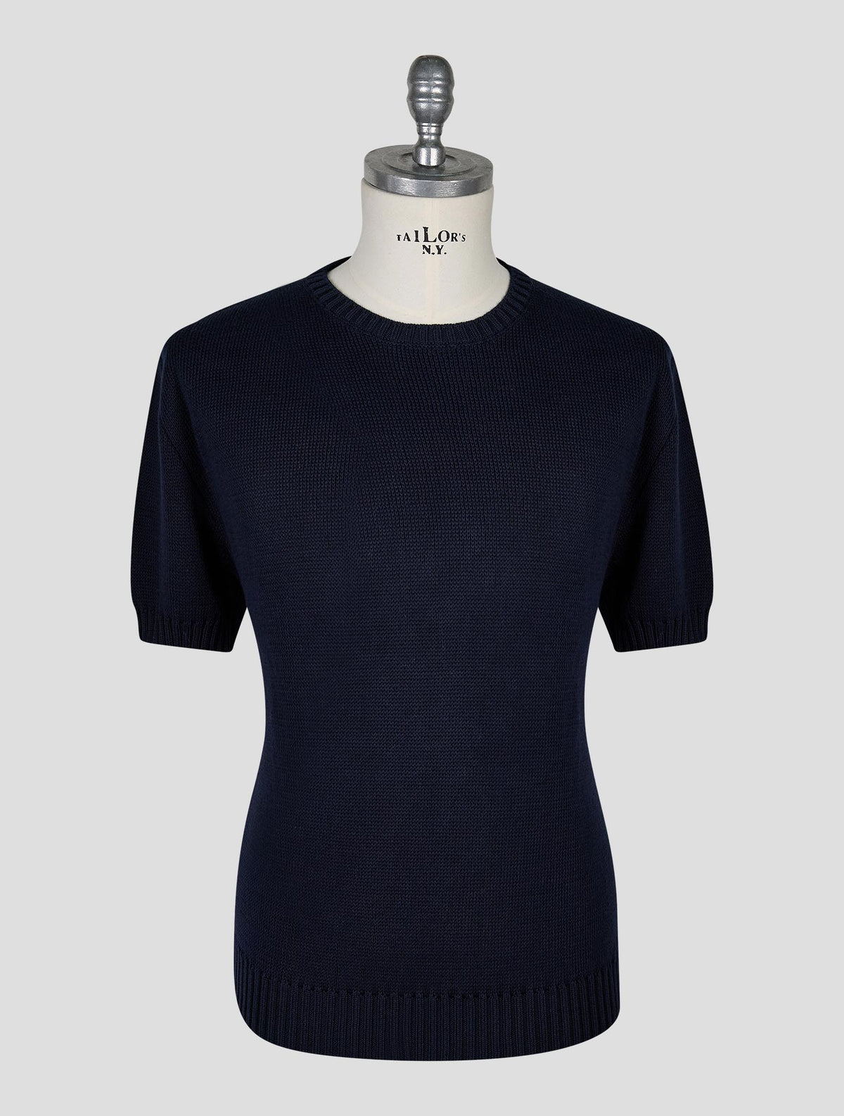 Kiton Knt Dark Blue Cotton Polo