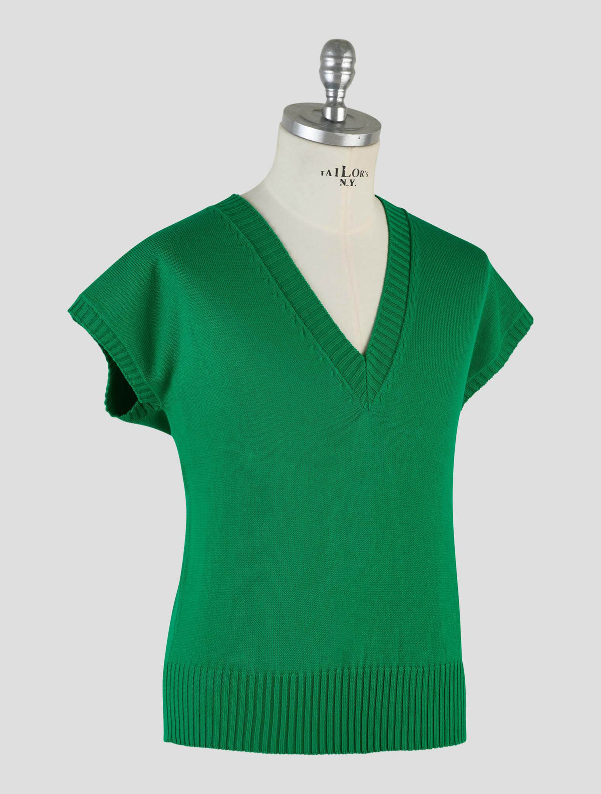 Kiton Knt Green Cotton Gilet
