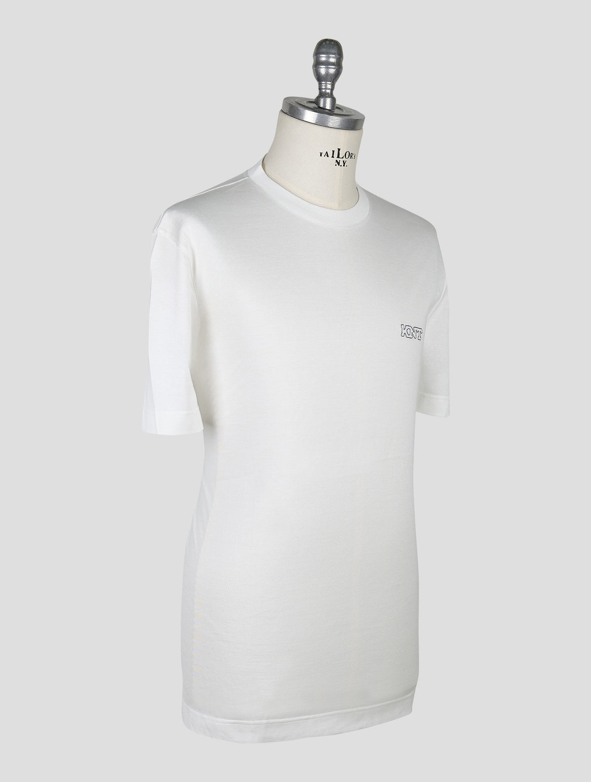 Kiton Knt White Cotton T-Shirt