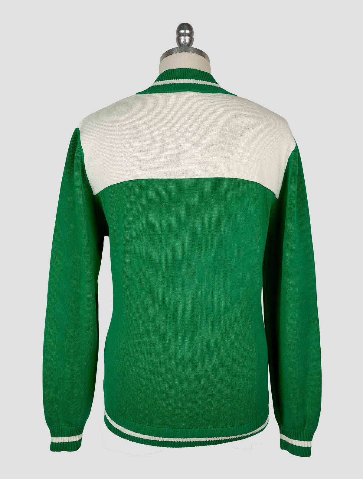 Kiton knt Green White Cotton Coat