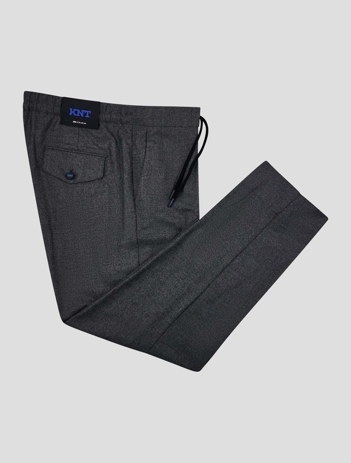 Kiton Knt Gray Virgin Wool Ea Pants