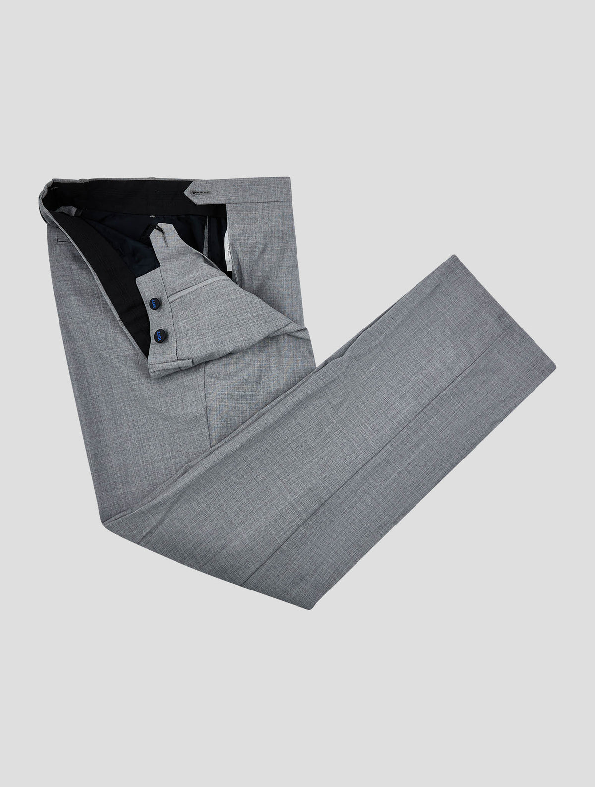 Kiton Knt Gray Wool Dress Pants