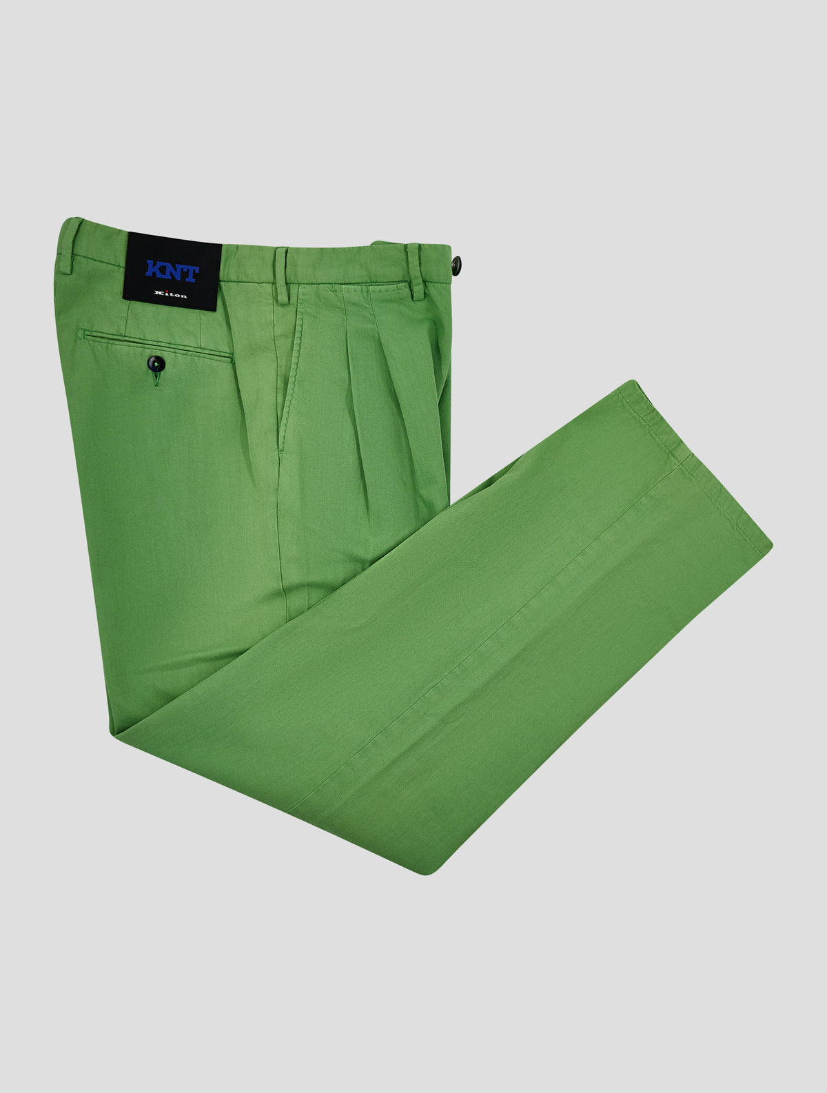 Kiton Knt Green Cotton Pants