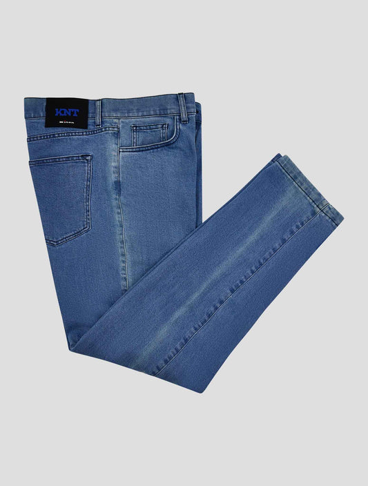Kiton Knt Light Blue Cotton Ea Jeans