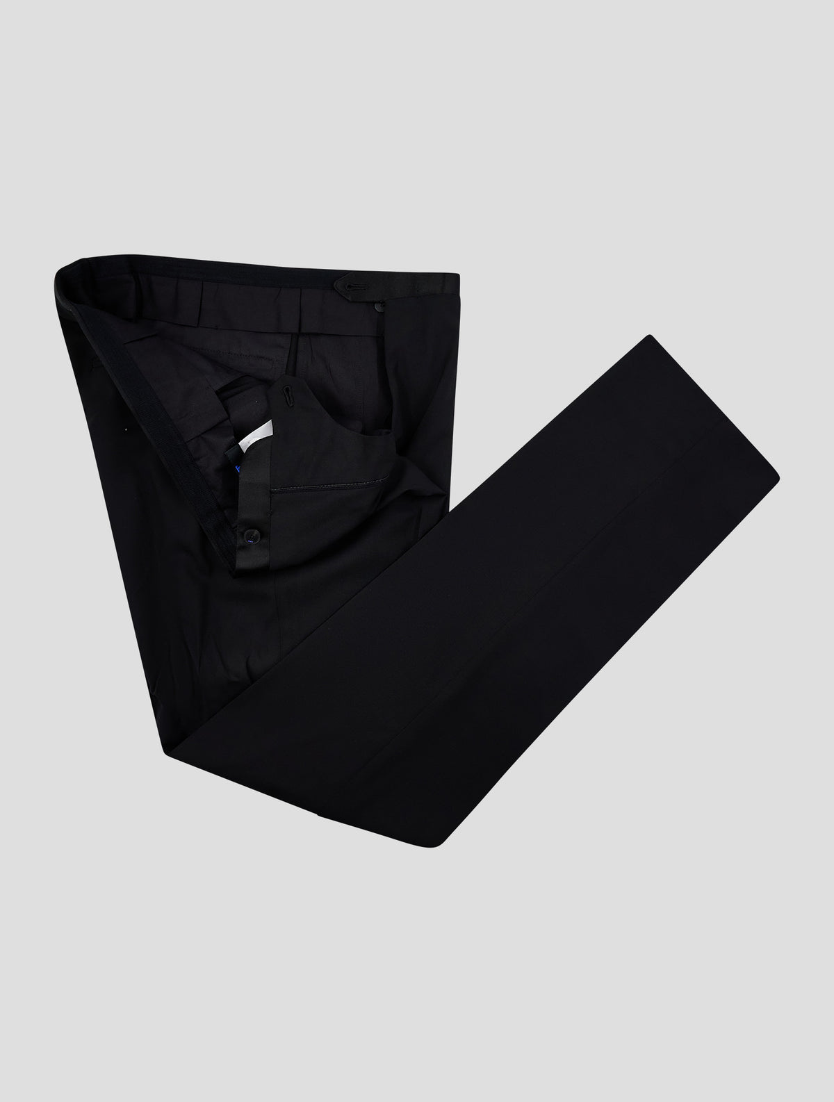 Kiton Knt Black Wool Dress Pants