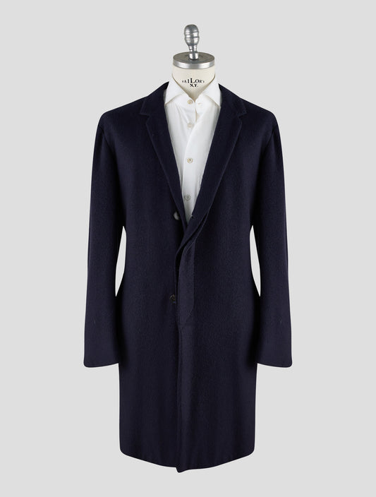 Kiton Knt Dark Blue Cashmere Pa Overcoat