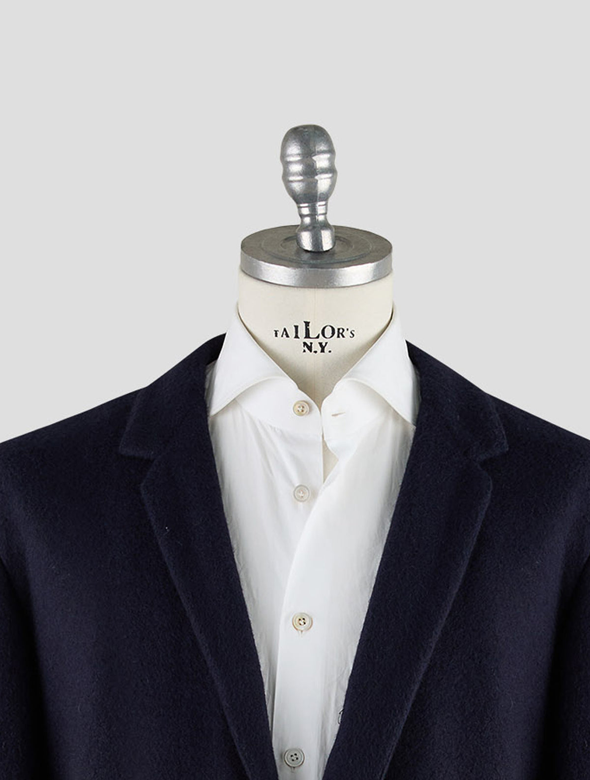 Kiton Knt Dark Blue Cashmere Pa Overcoat