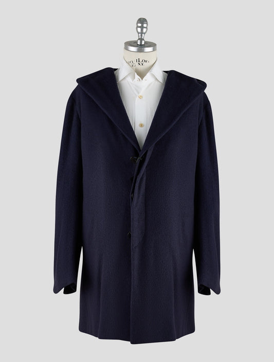 Kiton Knt Dark Blue Cashmere Pa Overcoat