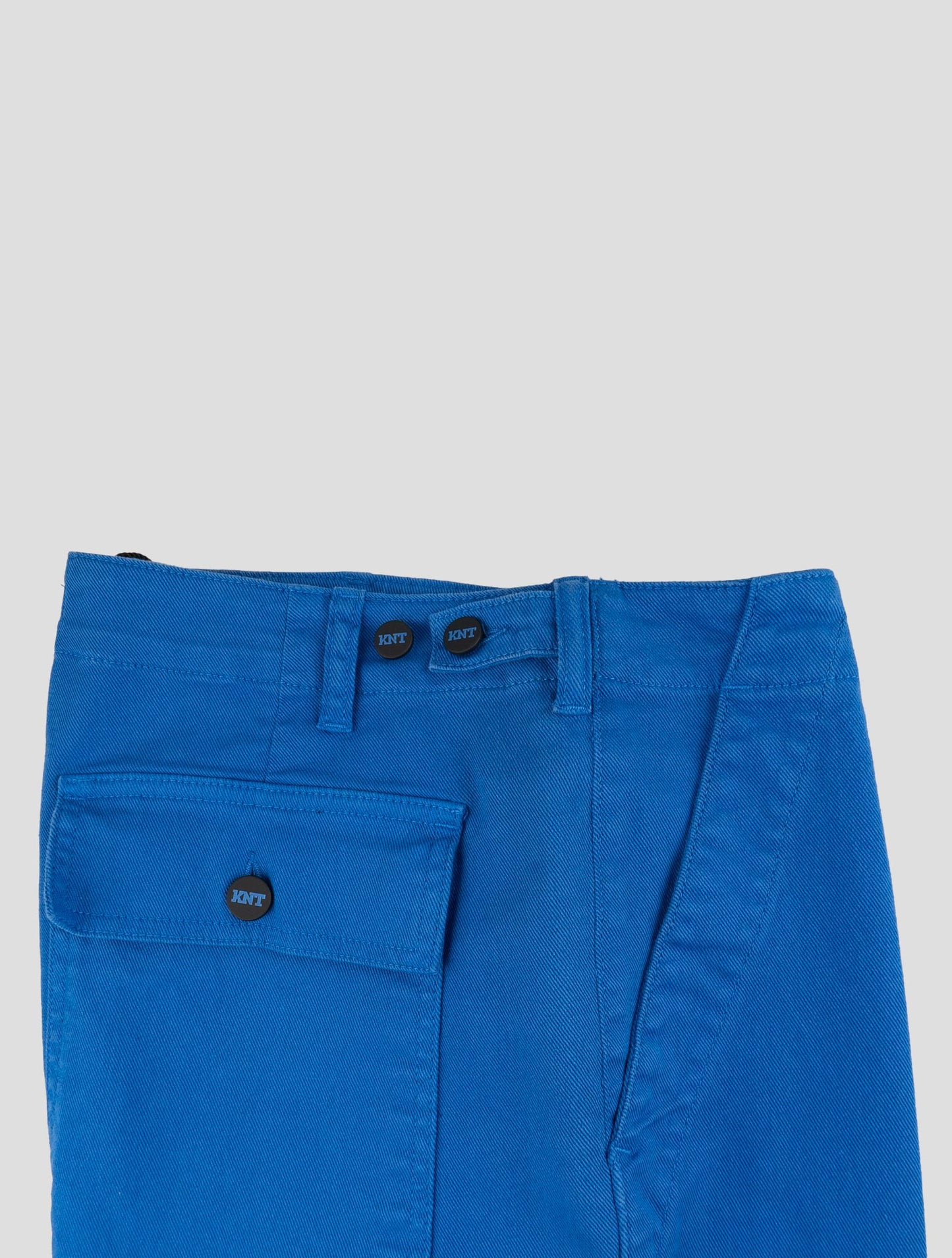 Kiton Knt Blue Cotton Ea Pants